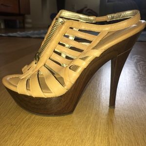 Jessica Simpson Nude Sandal Heels
